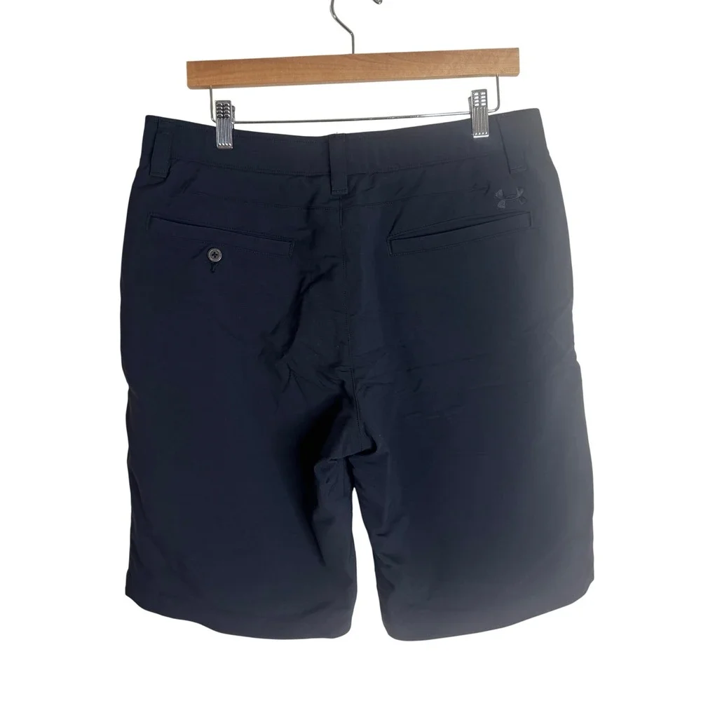 Under Armour Shorts Men's HeatGear Performance Golf Navy Size 34